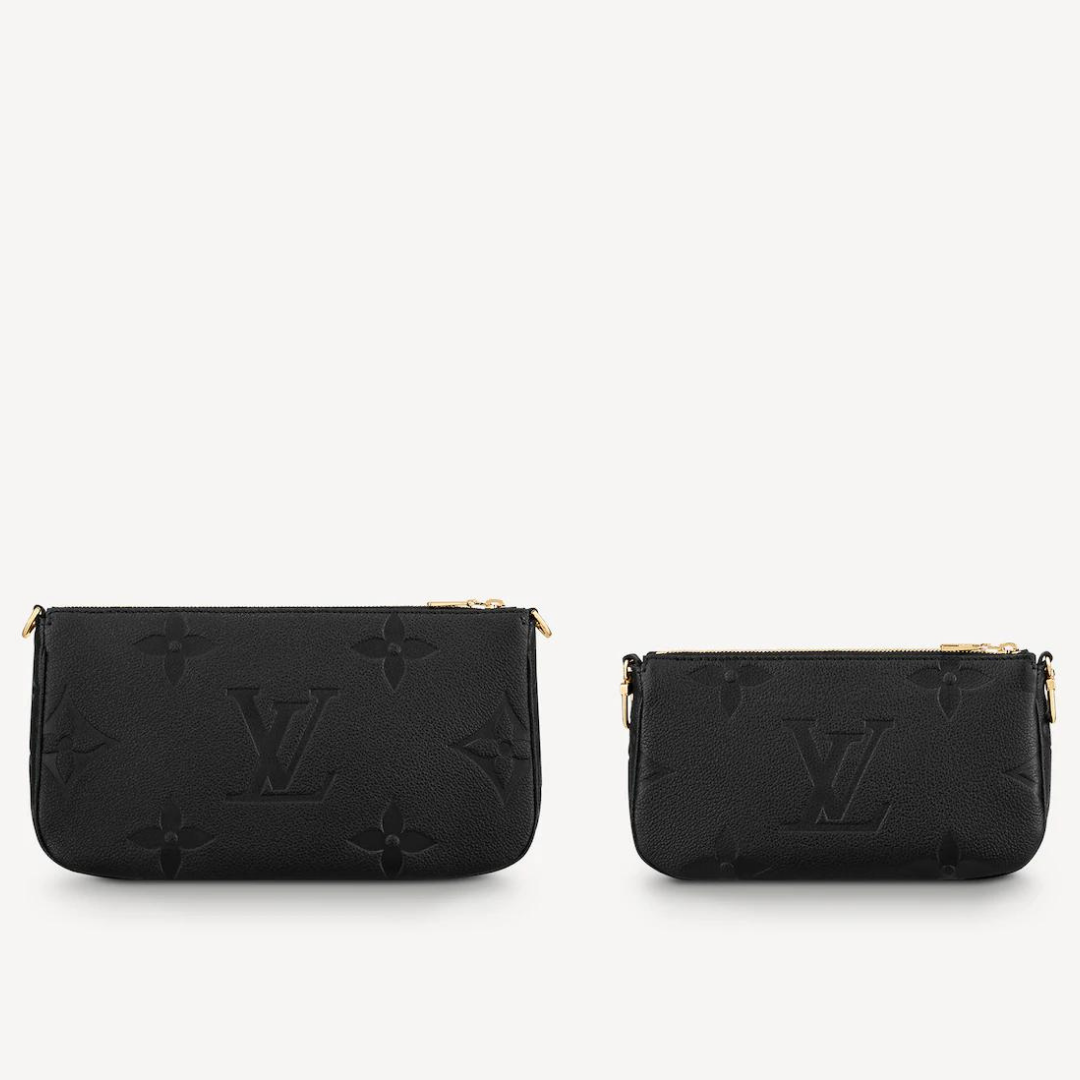 replica black empreinte leather louis vuitton multi pochette accessoires designer handbag buvola