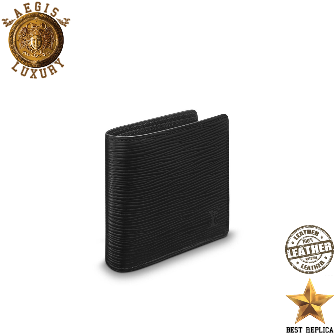 replica noir epi leather louis vuitton multiple wallet elegant premium accessory buvola