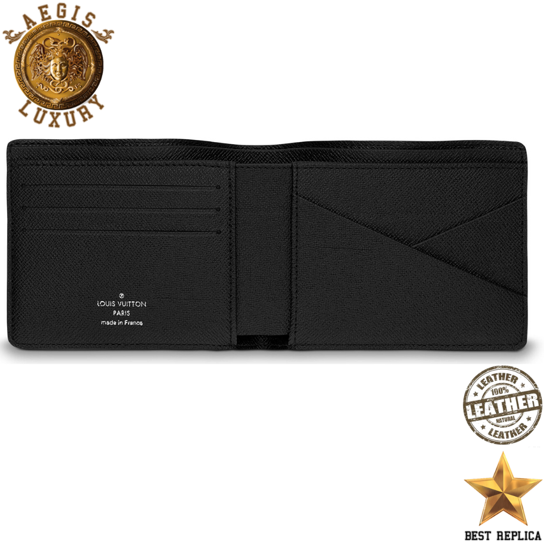 replica louis vuitton multiple wallet epi leather noir premium designer everyday wallet buvola