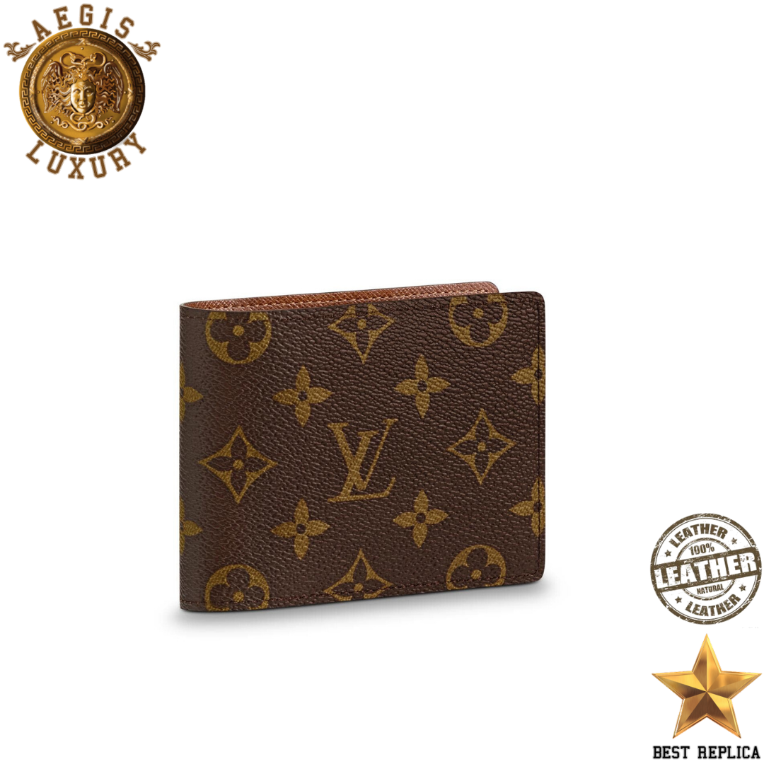 replica louis vuitton multiple wallet monogram canvas luxury designer compact wallet buvola