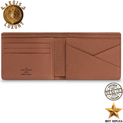 replica monogram canvas louis vuitton multiple wallet elegant premium accessory buvola