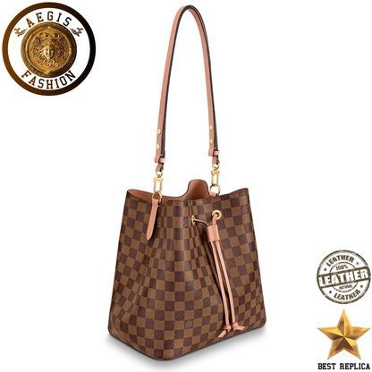replica damier ebene venus pink louis vuitton neonoe premium designer handbag buvola