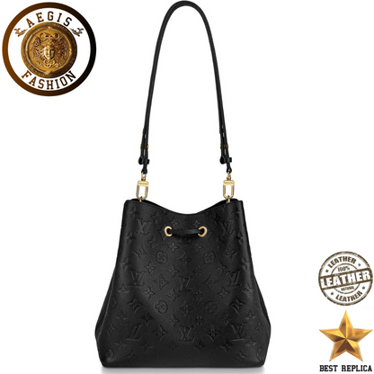 replica monogram empreinte noir black louis vuitton neonoe high end handbag buvola