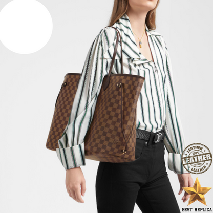 replica damier ebene canvas neverfull gm cherry red louis vuitton luxury oversized tote bold interior buvola