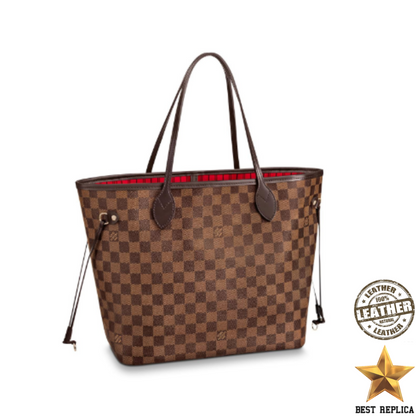 replica neverfull mm damier ebene cherry louis vuitton classic luxury handbag spacious tote buvola