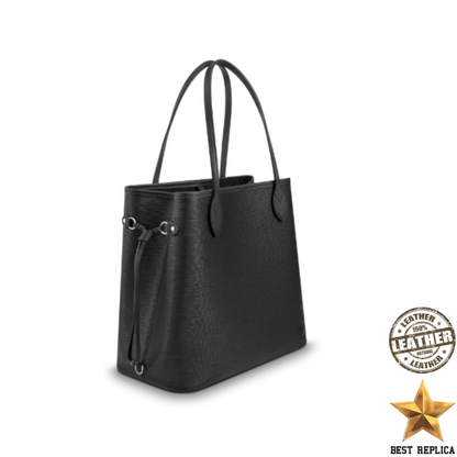 replica lv epi leather black neverfull mm premium designer tote bag elegant style buvola