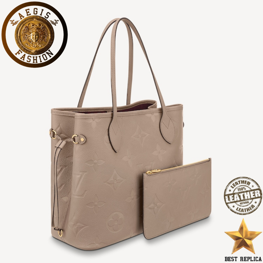 replica louis vuitton neverfull mm monogram empreinte gray