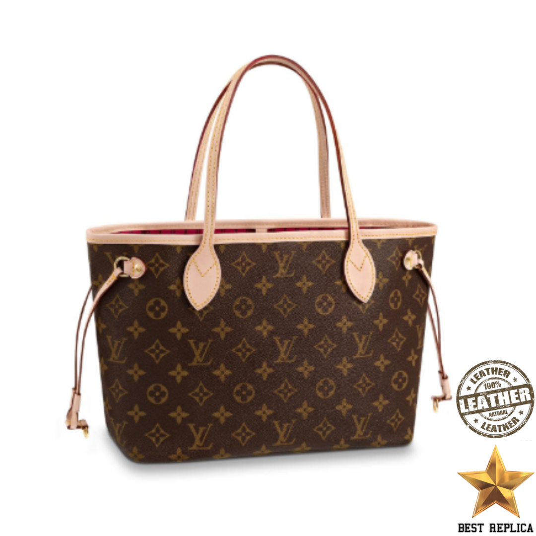 replica neverfull pm monogram canvas louis vuitton compact luxury handbag timeless tote buvola
