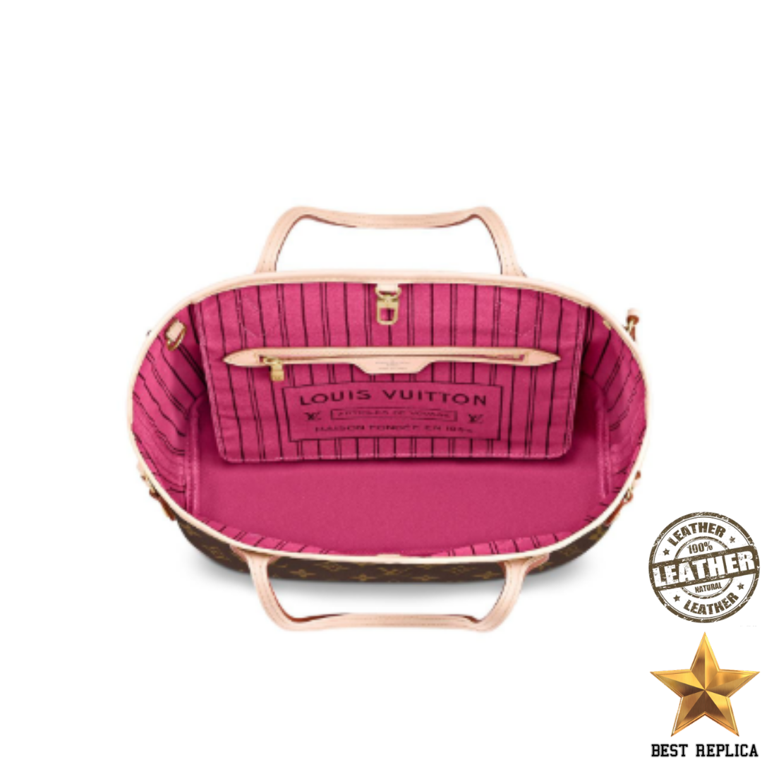 replica monogram canvas neverfull pm louis vuitton luxury everyday tote premium craft buvola