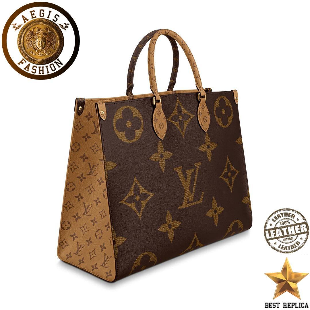 replica monogram reverse canvas louis vuitton onthego gm premium designer handbag buvola