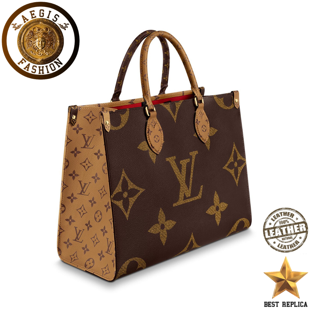 replica monogram reverse canvas louis vuitton onthego mm premium designer handbag buvola