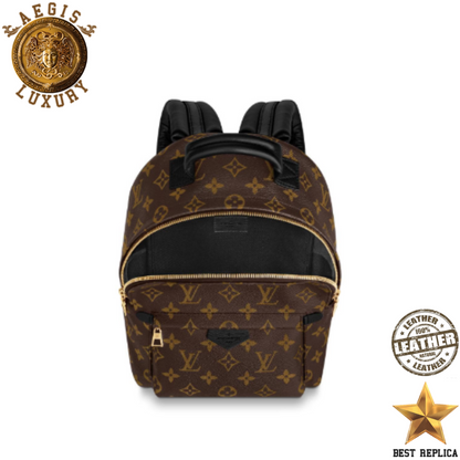 replica louis vuitton palm springs pm monogram canvas modern chic luxury backpack buvola