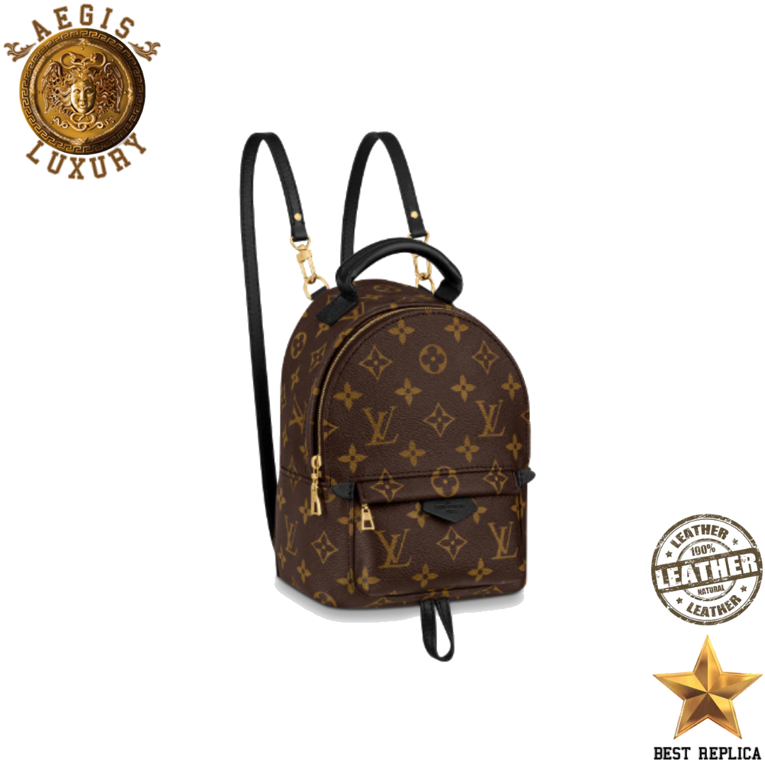 replica louis vuitton palm springs mini monogram canvas luxury designer backpack buvola