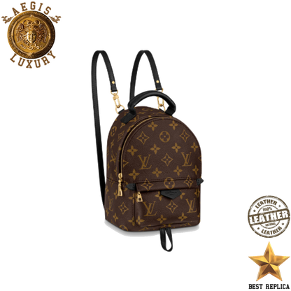 replica louis vuitton palm springs mini monogram canvas luxury designer backpack buvola