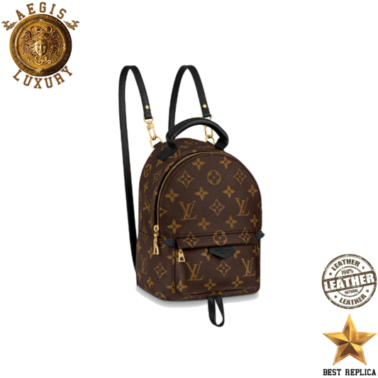 replica louis vuitton palm springs mini monogram canvas luxury designer backpack buvola
