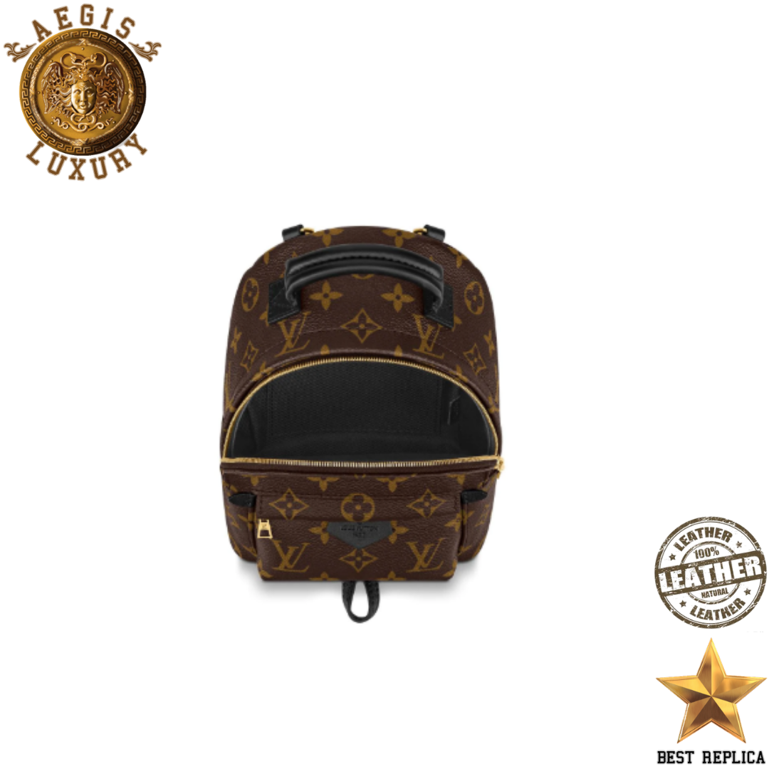 replica louis vuitton palm springs mini monogram canvas iconic modern backpack buvola