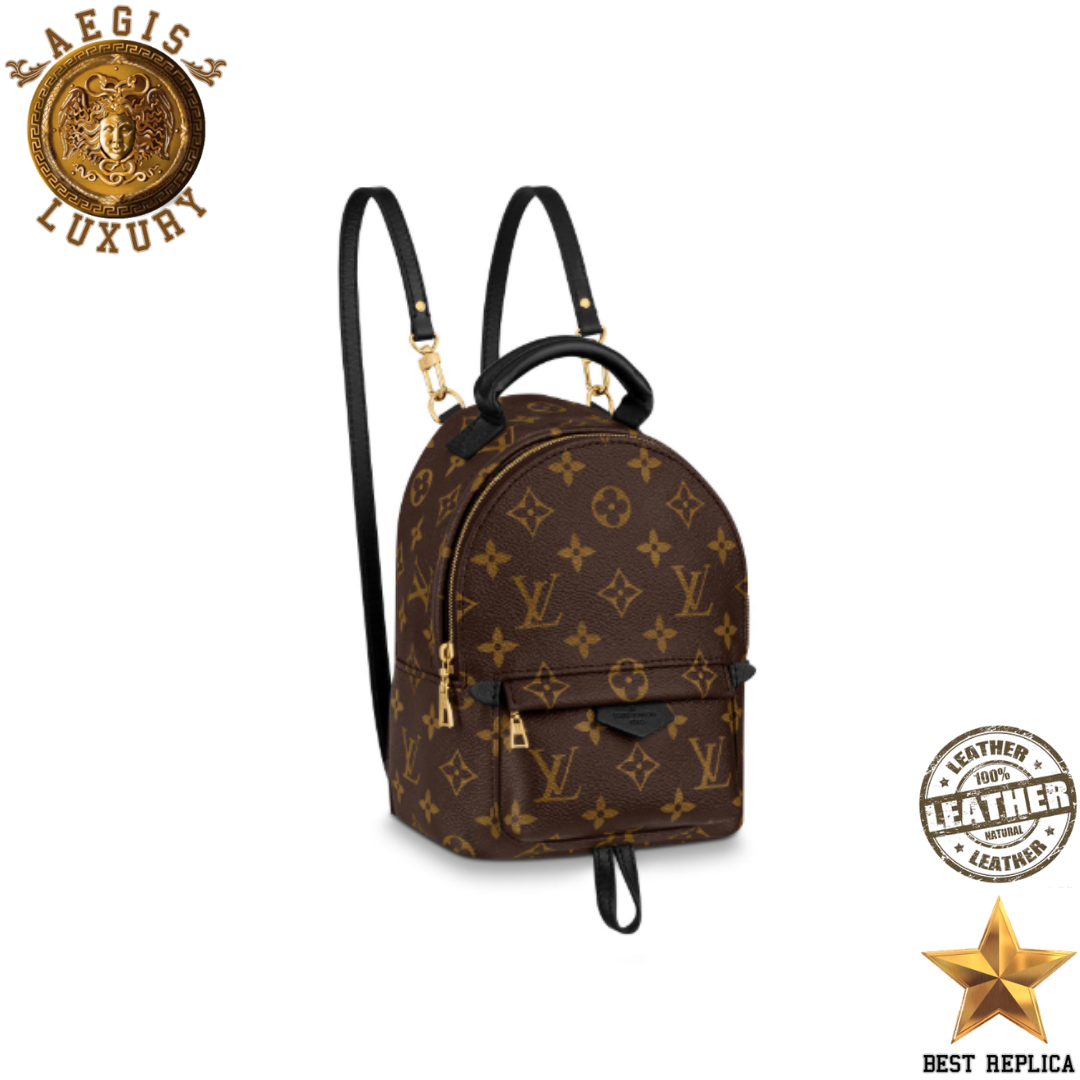 replica monogram canvas palm springs mini louis vuitton stylish compact luxury bag buvola
