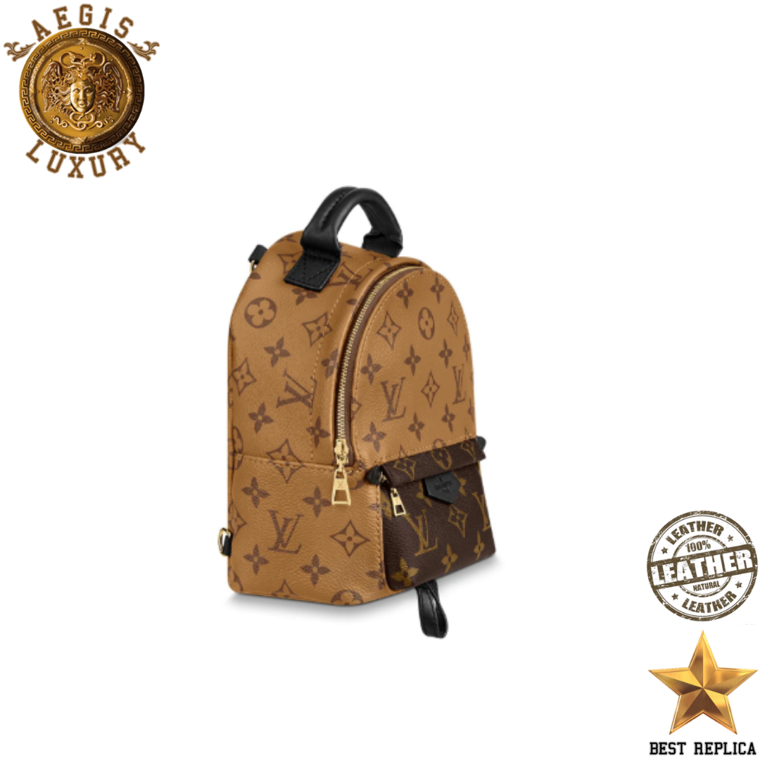replica lv monogram reverse canvas palm springs mini premium designer mini backpack buvola