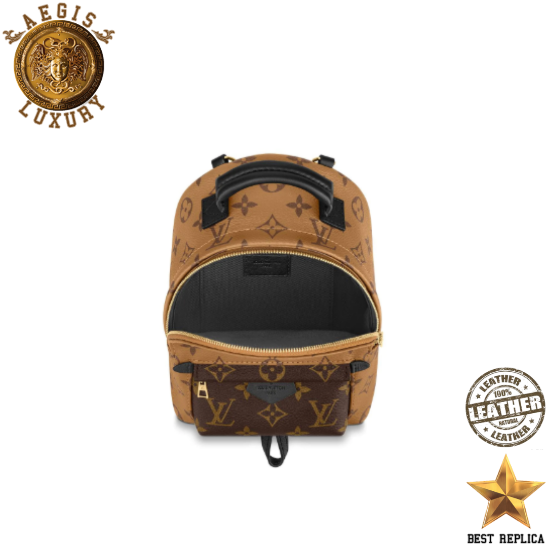 replica louis vuitton palm springs mini reverse monogram canvas iconic trendy backpack buvola