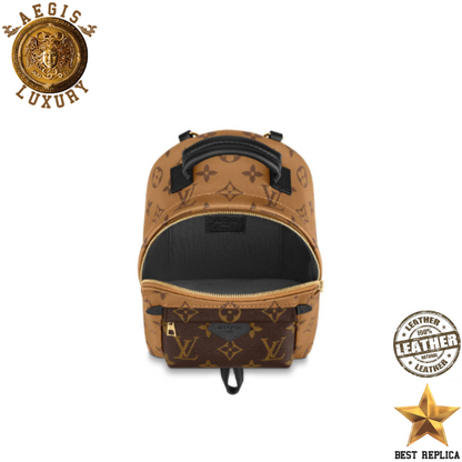 replica louis vuitton palm springs mini reverse monogram canvas iconic trendy backpack buvola
