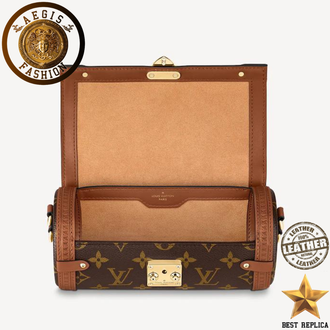 replica louis vuitton papillon trunk monogram canvas structured luxury handbag buvola