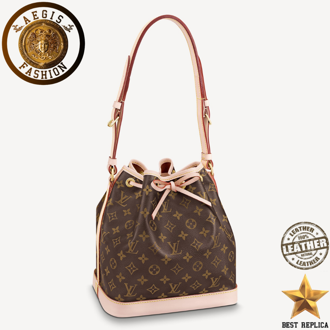 replica louis vuitton petit noe bucket monogram canvas luxury designer handbag buvola
