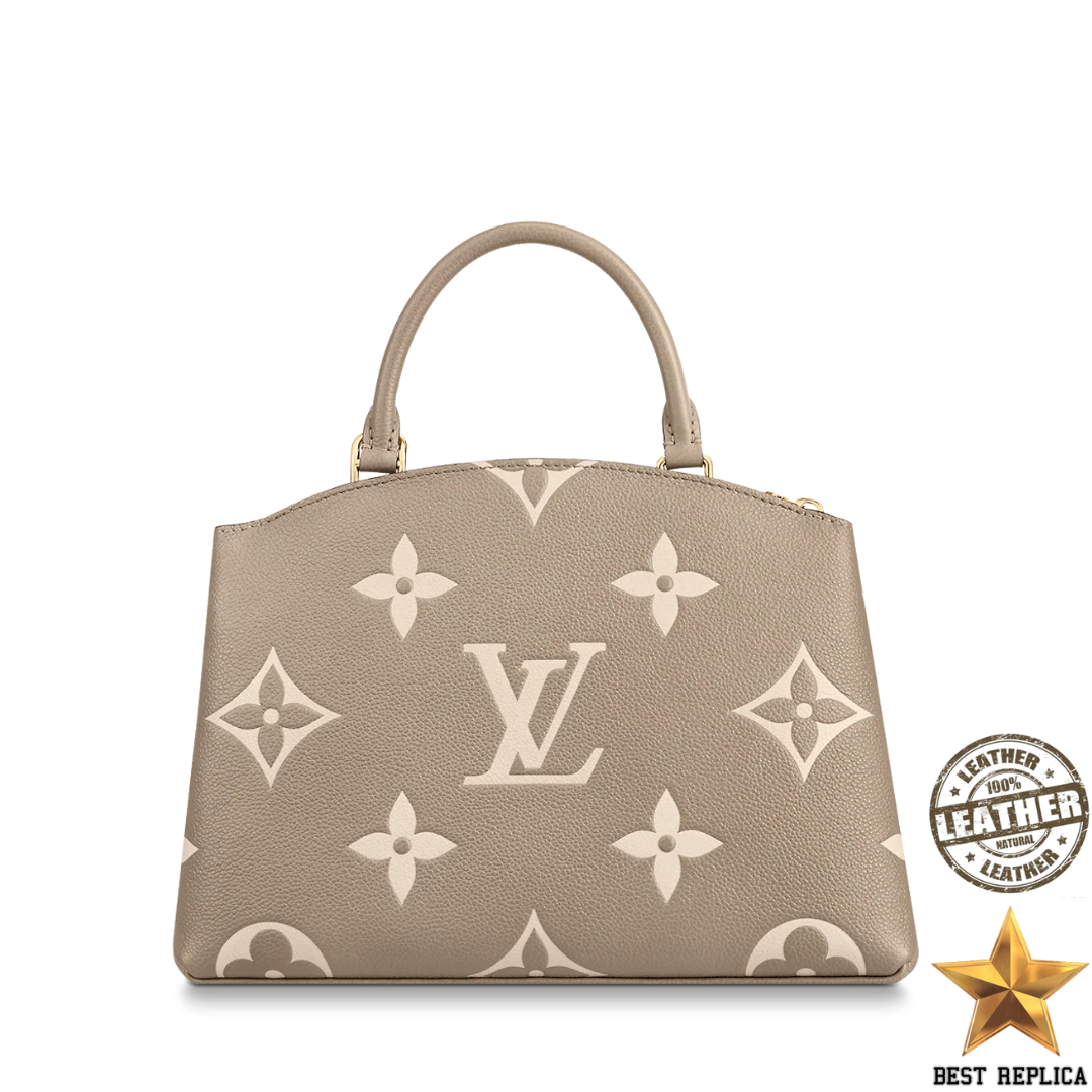 replica louis vuitton petit palais bicolor empreinte leather premium designer handbag buvola