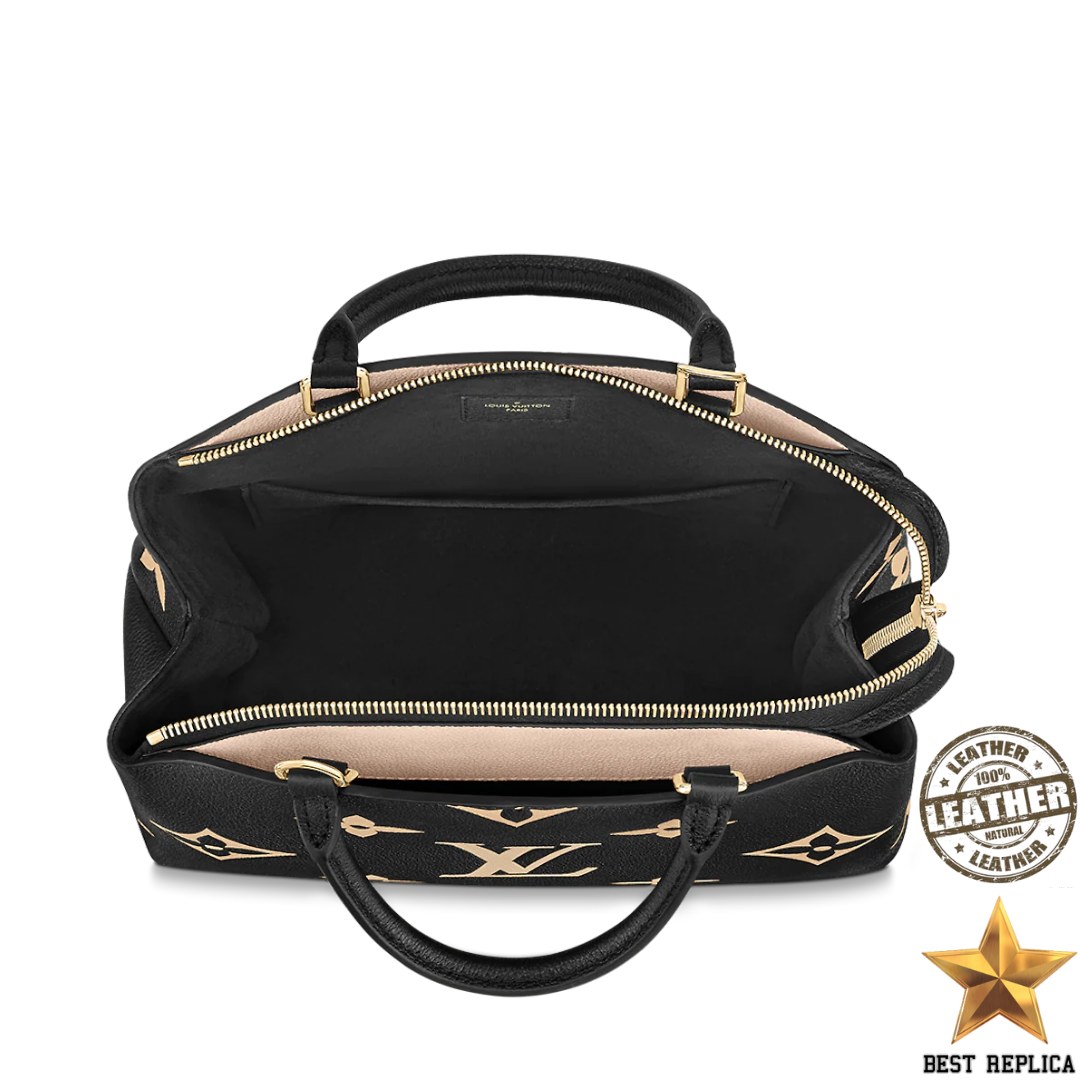 replica louis vuitton petit palais bicolor monogram empreinte leather luxury handbag buvola