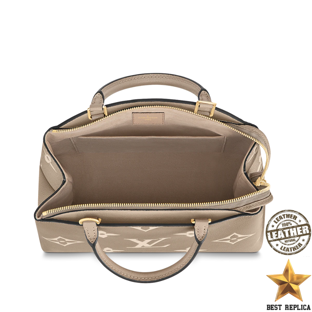 replica louis vuitton petit palais bicolor monogram empreinte leather luxury handbag buvola