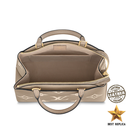 replica louis vuitton petit palais bicolor monogram empreinte leather luxury handbag buvola