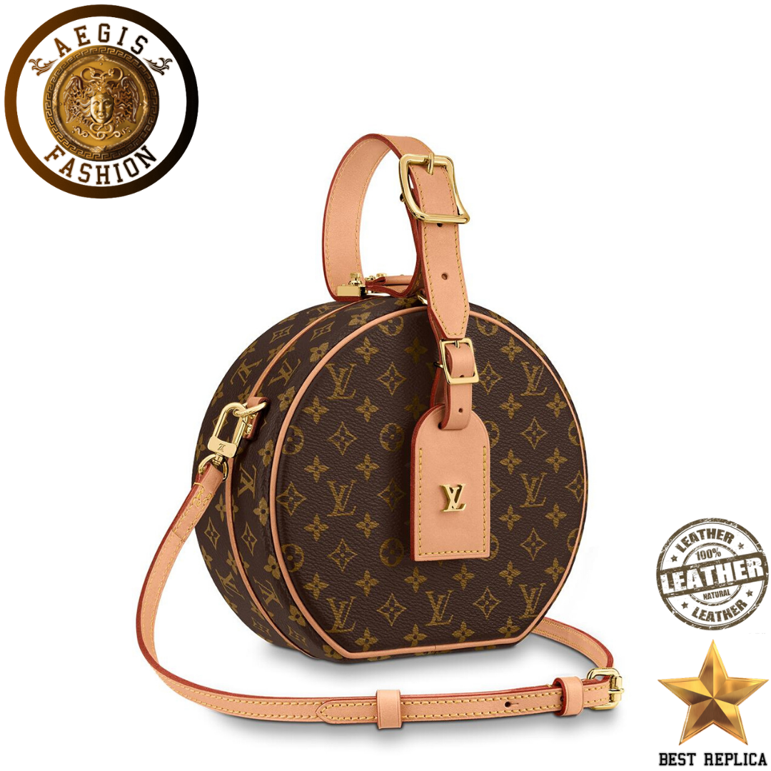 replica louis vuitton petite boite chapeau monogram canvas luxury designer handbag buvola
