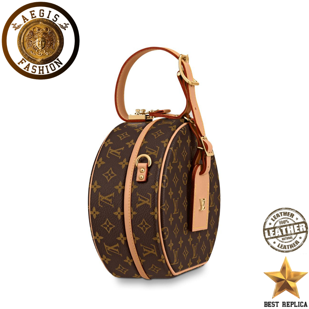replica monogram canvas louis vuitton petite boite chapeau premium designer handbag buvola
