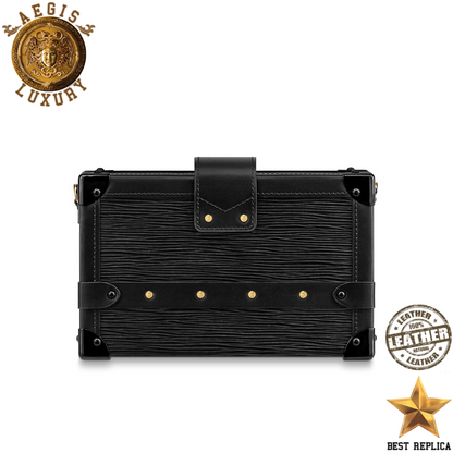 replica louis vuitton petite malle epi leather black luxury evening mini bag buvola
