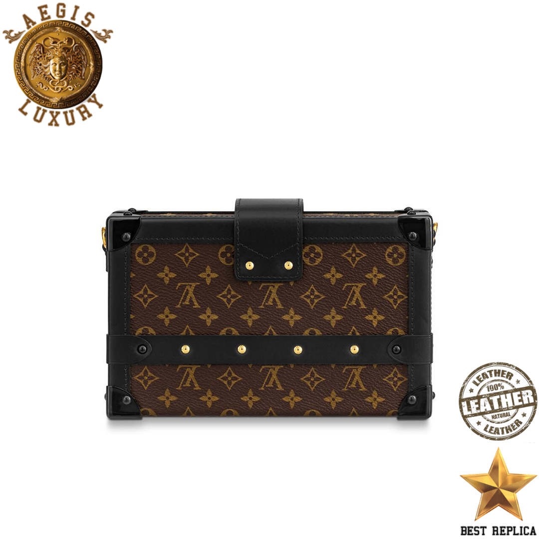 replica monogram louis vuitton petite malle stylish high end box bag buvola
