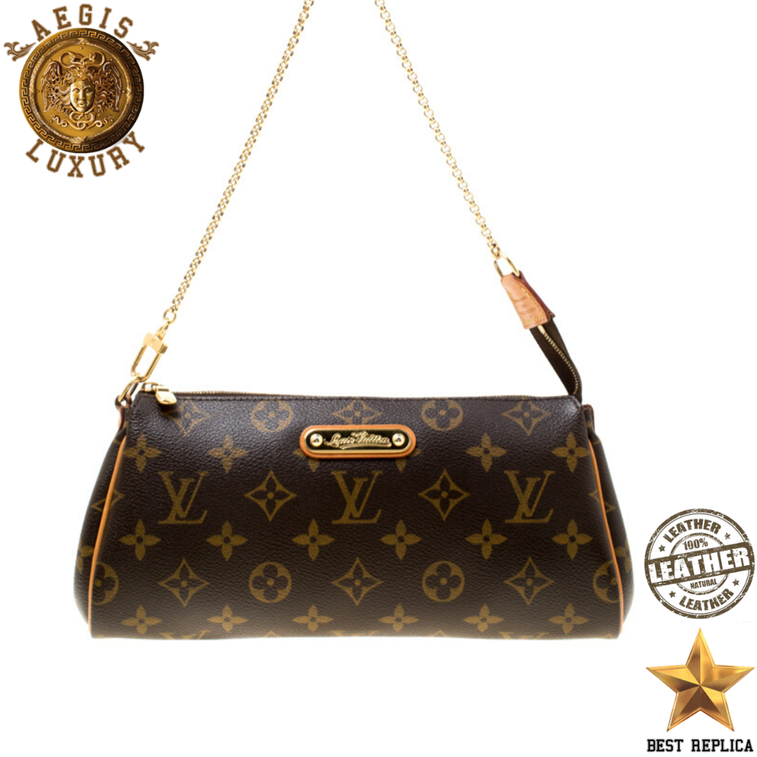replica louis vuitton pochette eva monogram canvas luxury designer mini bag buvola