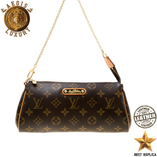 replica louis vuitton pochette eva monogram canvas luxury designer mini bag buvola