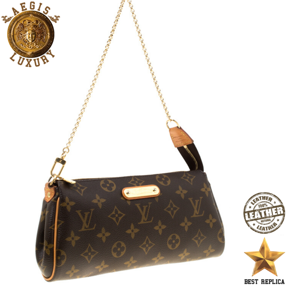 replica pochette eva monogram canvas louis vuitton elegant compact handbag buvola
