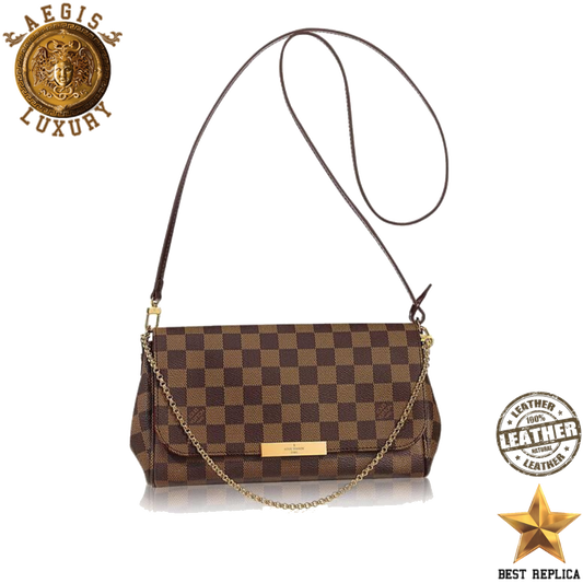 replica louis vuitton pochette favorite mm damier ebene canvas luxury designer bag vaelia luxury