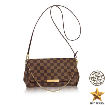 replica lv pochette favorite mm damier ebene canvas timeless luxury crossbody bag premium fashion vaelia luxury