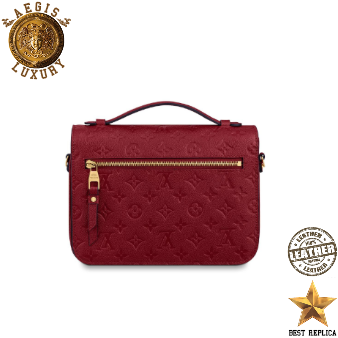 replica lv monogram empreinte cherry berry red pochette metis premium leather designer bag buvola