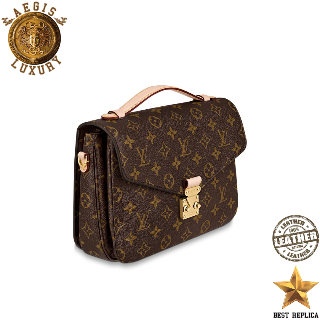replica pochette metis monogram canvas louis vuitton structured luxury handbag classic style buvola