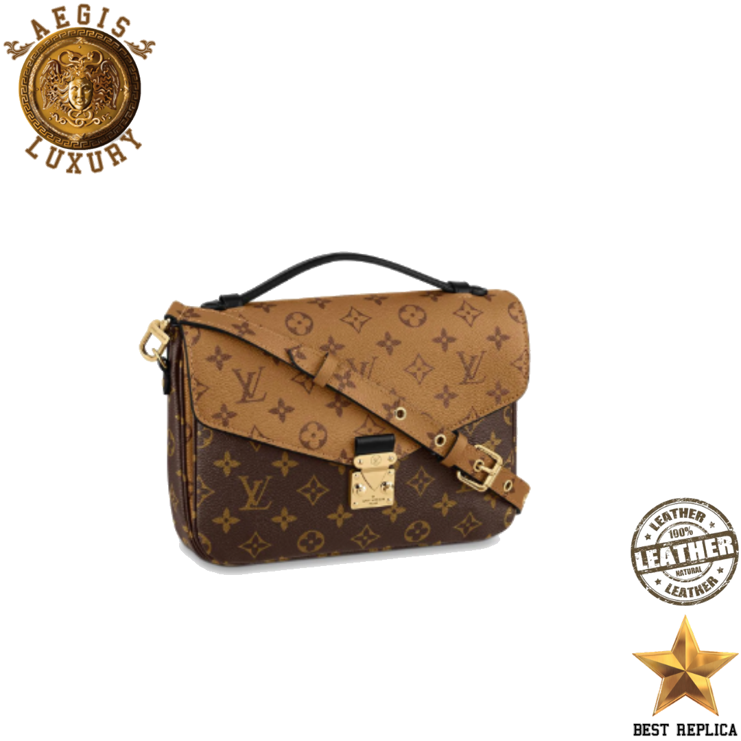 replica louis vuitton pochette metis monogram reverse canvas luxury designer crossbody bag buvola