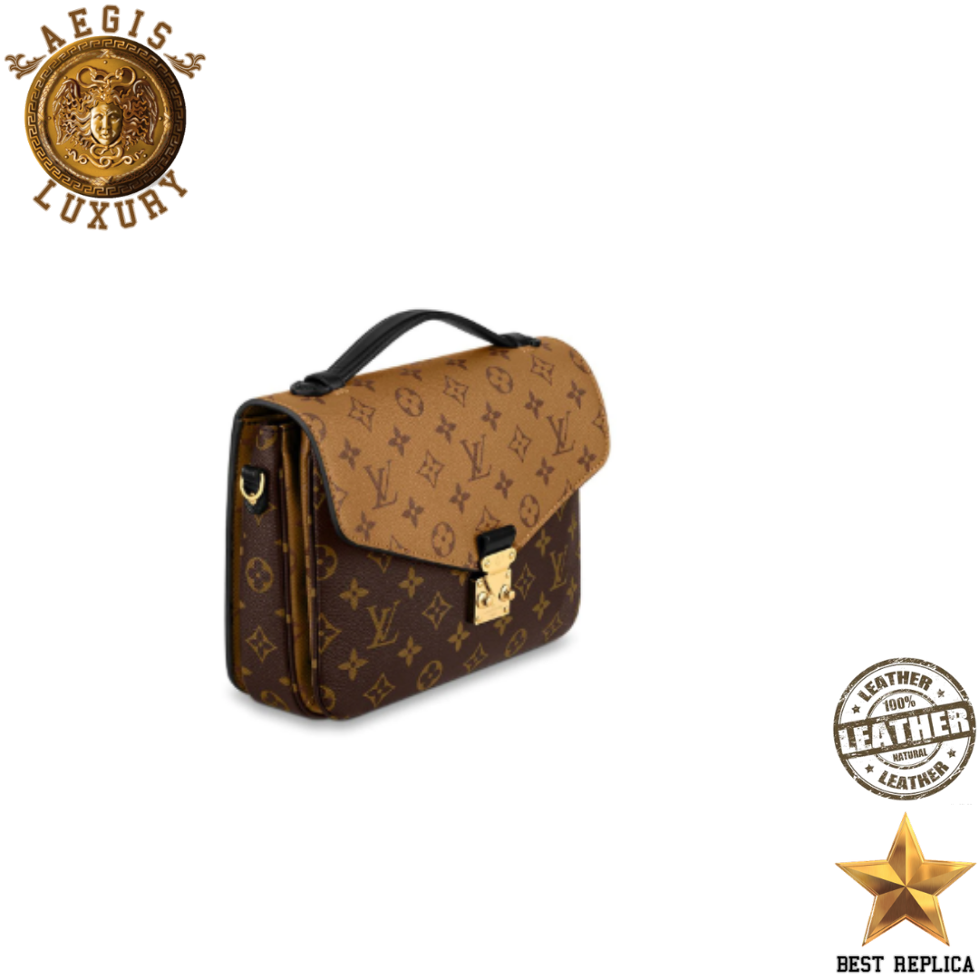 replica pochette metis monogram reverse louis vuitton structured luxury handbag modern design buvola