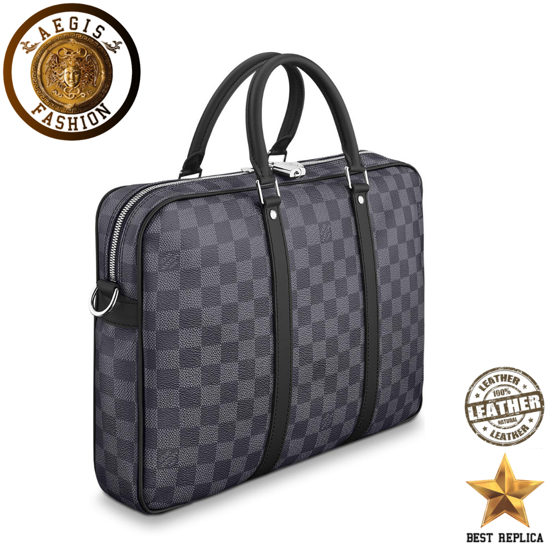 replica damier graphite canvas louis vuitton porte documents voyage pm premium business bag buvola