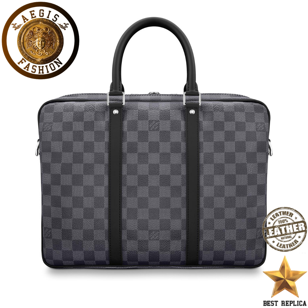 replica louis vuitton porte documents voyage pm damier graphite luxury office briefcase buvola