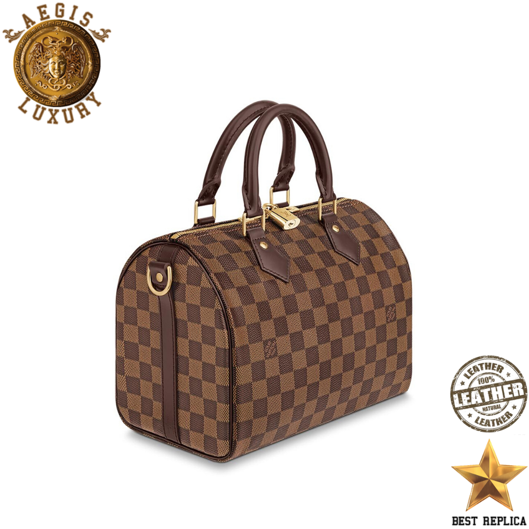 replica damier ebene canvas louis vuitton speedy 25 premium designer accessory buvola