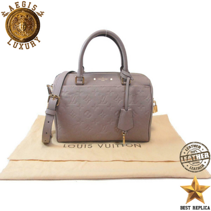 replica lv speedy 25 empreinte leather tourterelle premium designer crossbody and shoulder bag buvola