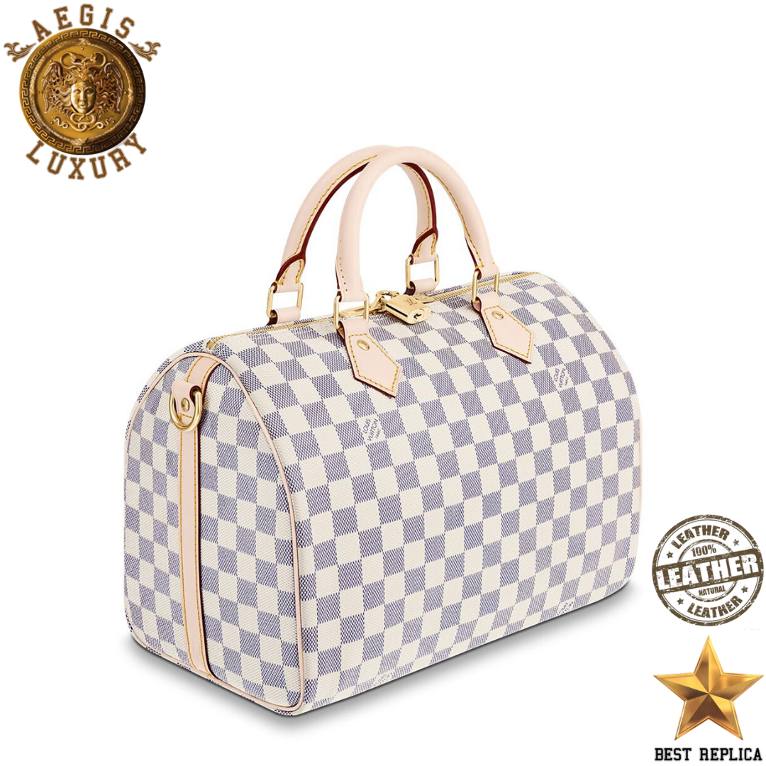 replica speedy bandouliere 30 damier azur louis vuitton elegant luxury handbag everyday use buvola
