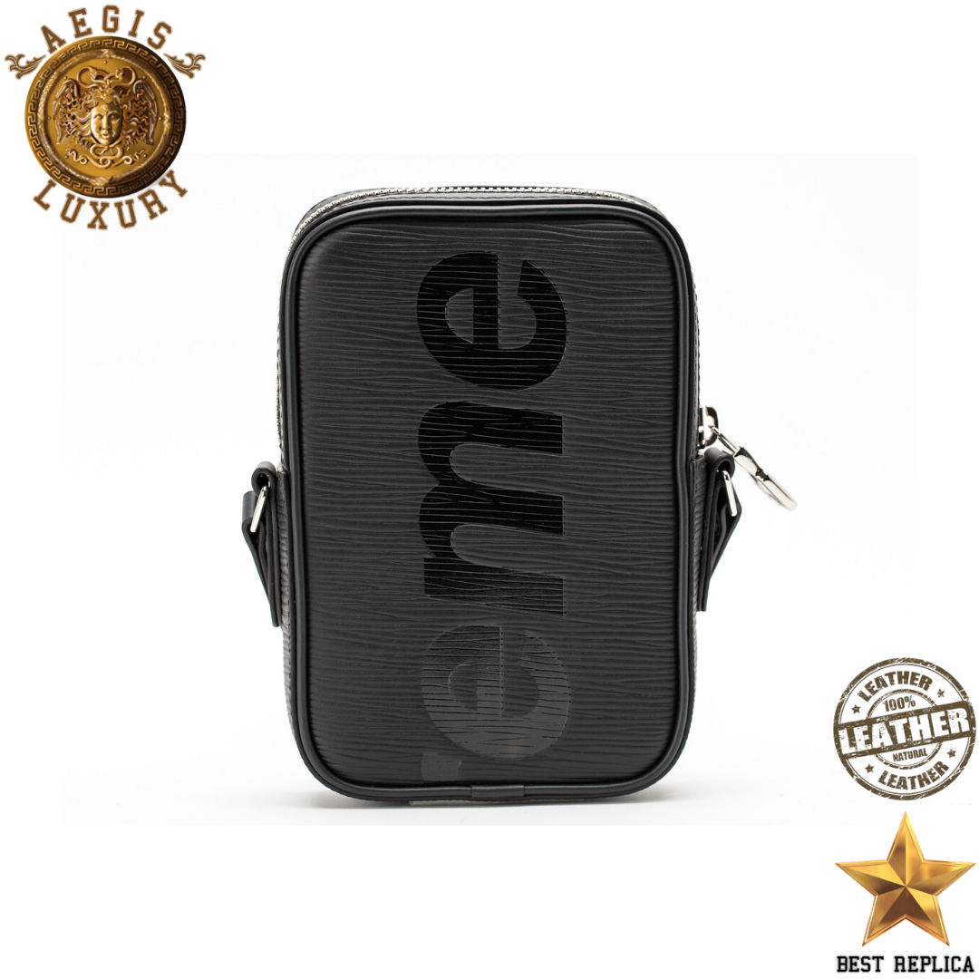 replica supreme black louis vuitton danube ppm premium streetwear accessory buvola
