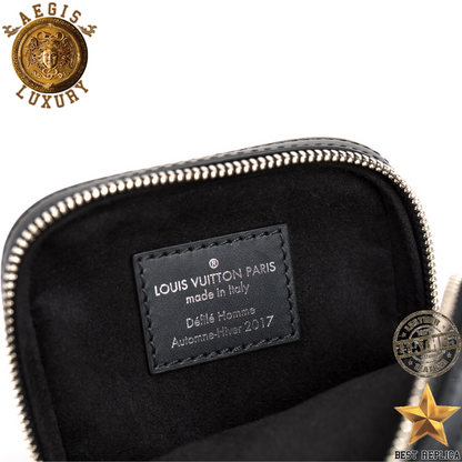 replica louis vuitton supreme black danube ppm premium designer small shoulder bag buvola